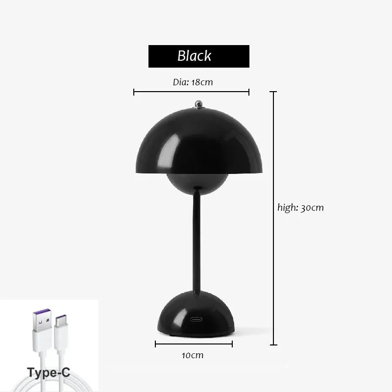 Retro Wireless Table Lamp - Dimmable and Stylish | RetroTouch