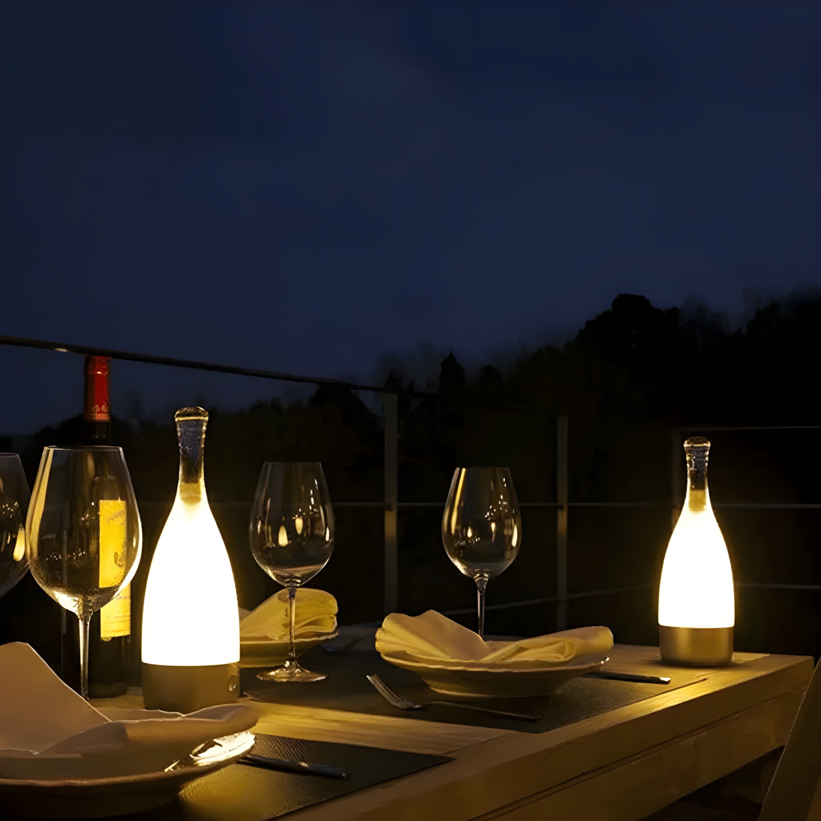 Opladelig Vinflaske Natlampe | VinoGlow