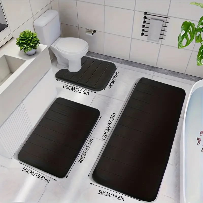 Soft & Non-Slip Bathroom Mat Set | LuxeMat