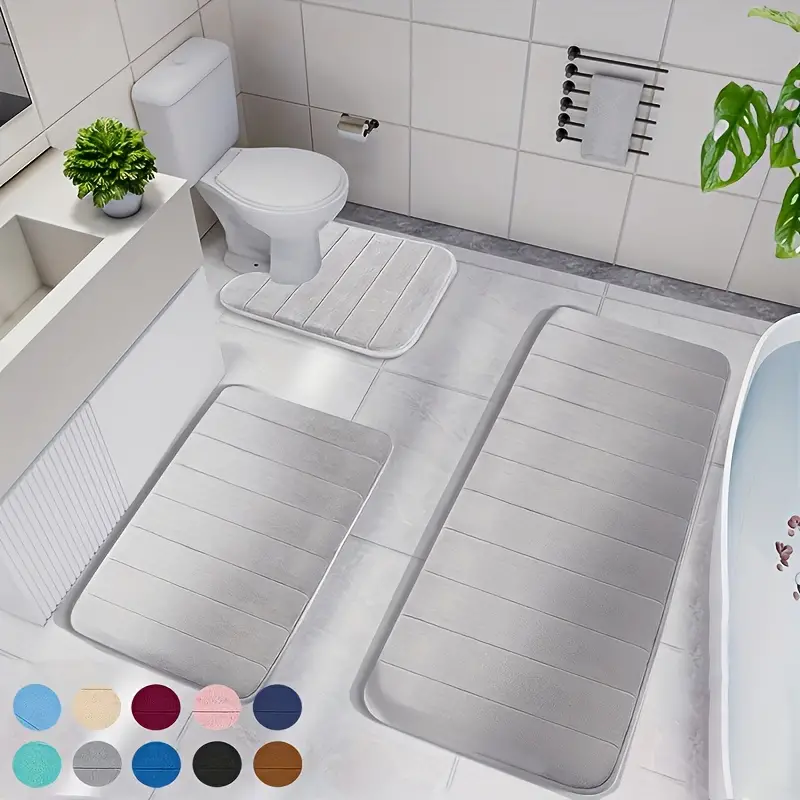 Soft & Non-Slip Bathroom Mat Set | LuxeMat