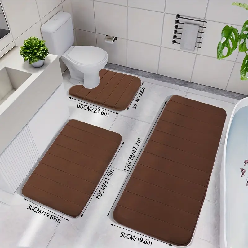 Soft & Non-Slip Bathroom Mat Set | LuxeMat