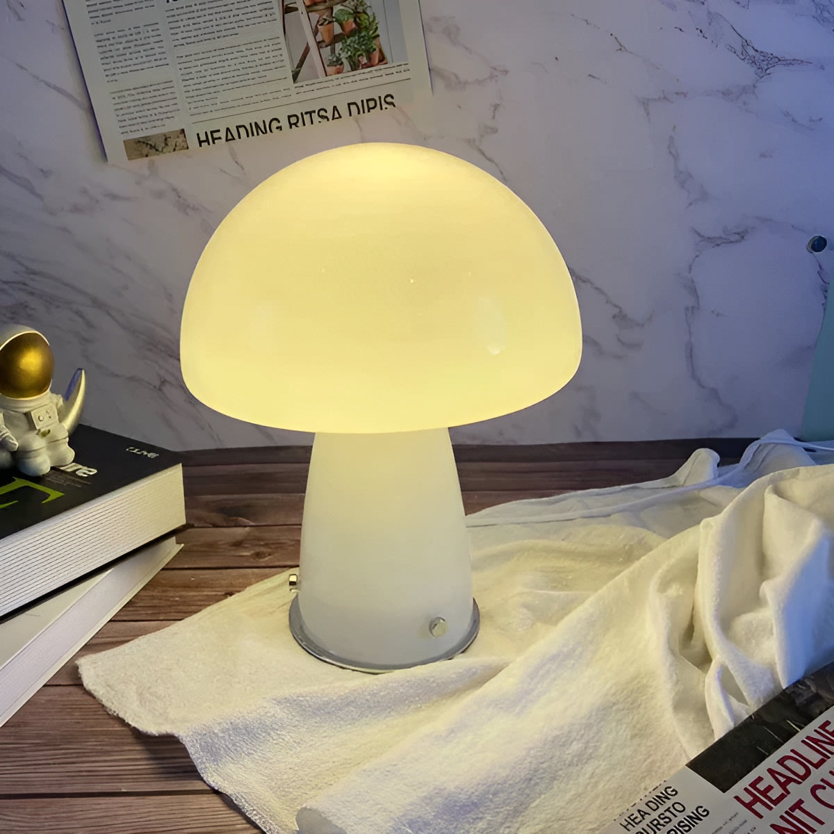 Elegant Skandinavisk Svampe Lampe | NordicGlow